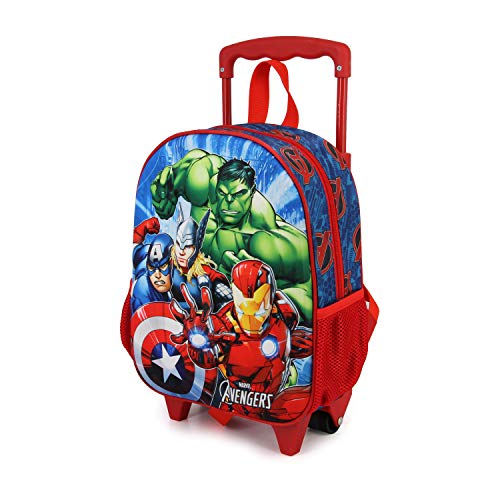 Karactermania Los Vengadores Group: Mochila 3D con Ruedas  Pequeña   Multicolor