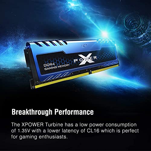 Image of SP Silicon Power Silicon Power XPOWER Turbine DDR4 16GB 3200MHz PC4-25600 CL16 1.35V 288-Pin UDIMM Gaming Desktop PC Computer RAM Memory Module