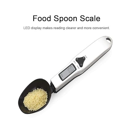 Food Measuring Scale, Kitchen Measuring Spoon Battery Operated Multifunctional 300g/0.1g Protable for Portioning Milk Tea, Flour, Spices for Kitchen and Lab(300g*0.1g)