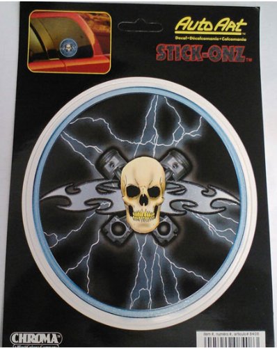 Chroma Graphics,Inc. 8408 Stick Onz Skull Pistons