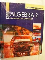 Cord Algebra 2 Learning in Context (Teacher's Edition) 1578374200 Book Cover