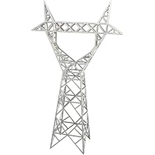 Sand Table Model Transmission Tower Cable Tower Decorative Barrel Model for Train Layout Crafted from PP Suitable for Educational Projects, Large