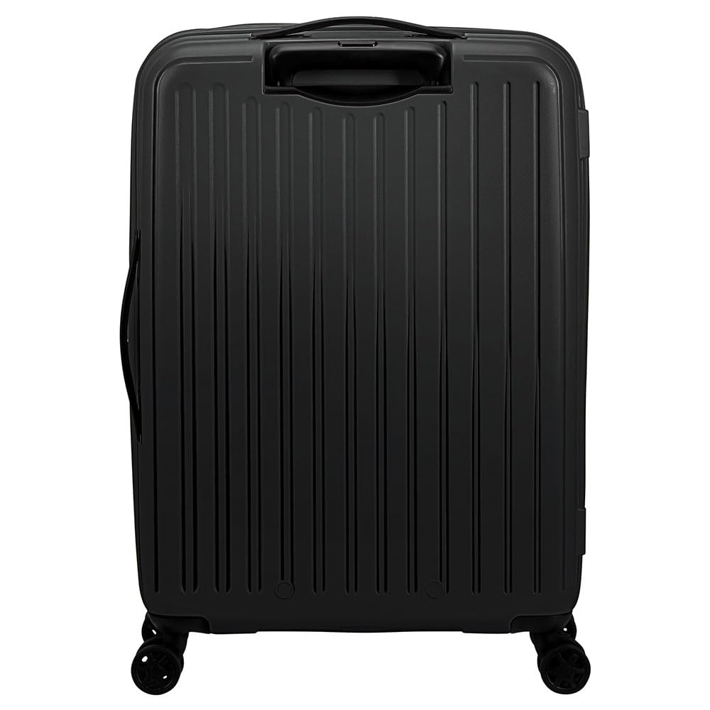 American Tourister Sztywny wózek w rozmiarze M, wykonany z polipropylenu (PP), wytrzymały i odporny na zarysowania. Bardzo praktyczny i super lekki, ma dwie duże przegrody, przegrodę w górnej komorze
