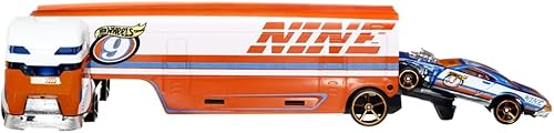 Miniatura 2 de Hot Wheels Speedway Hauler Vehículo - Semi-camión con coche  Remolque desmontable