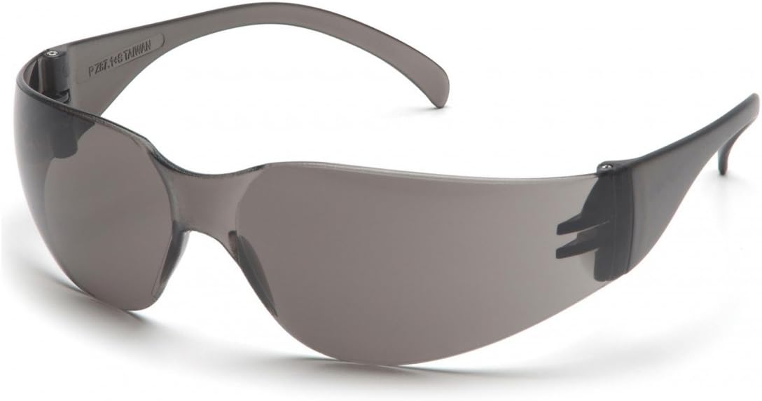 (12 Pair) Pyramex Intruder Glasses Gray Frame/Gray-Hardcoated Lens (S4120S)
