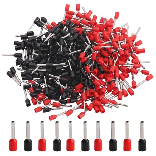 Image of 400PCS AWG 16 Wire Ferrules Kit,16 Gauge(1.0mm) Ferrule Connectors End Terminal,E1510 Insulated Copper Crimp Terminal