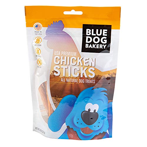 Blue Dog Bakery Natural Dog Treats, Grain Free Chicken Sticks, 7.8 Ounce Bag