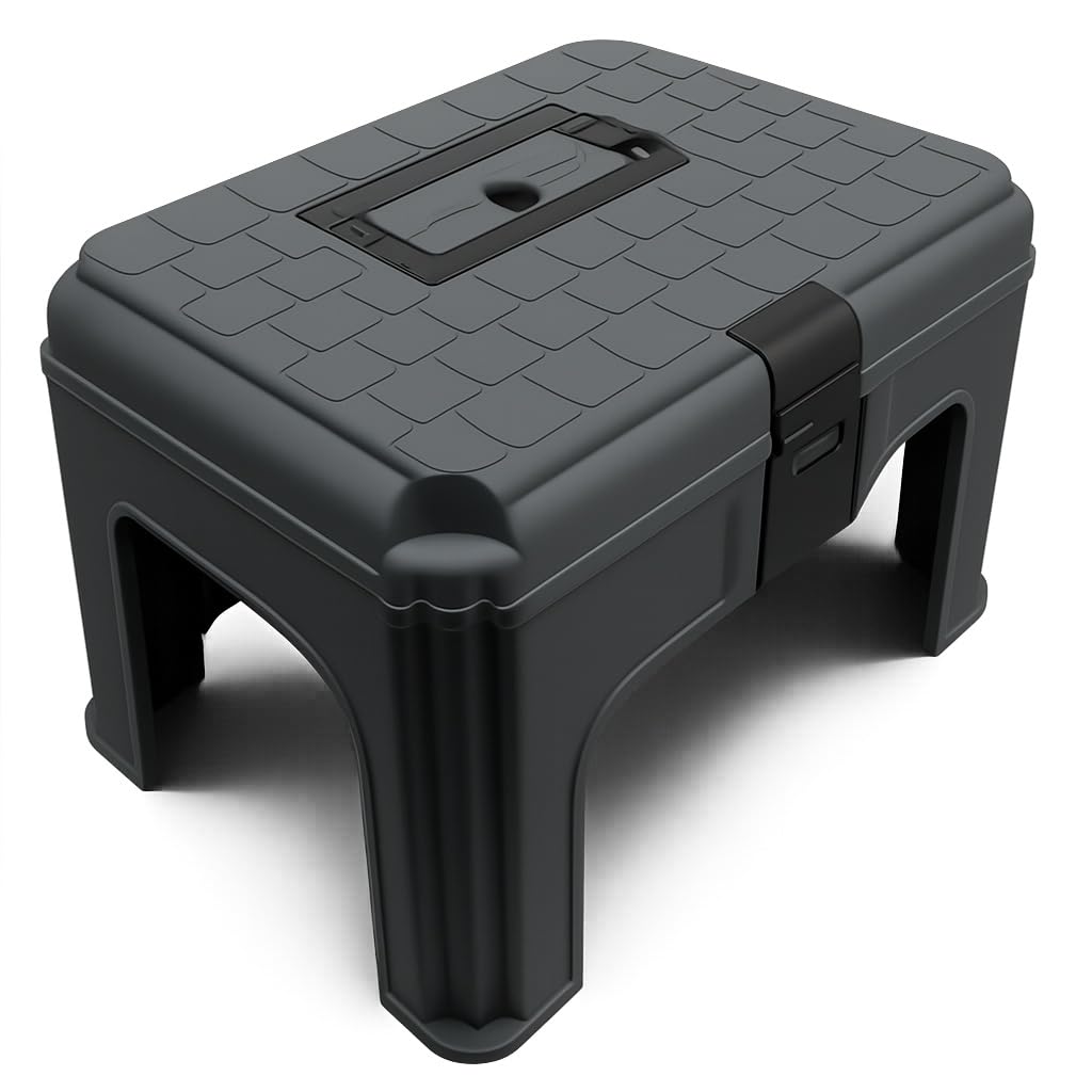 Horse Grooming Tack Box Large (Grey Step Up Equestrian Storage Case)