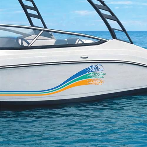Stickers pour bateau et camping car pose facile sans bulle lot de 4 adhésifs 0482