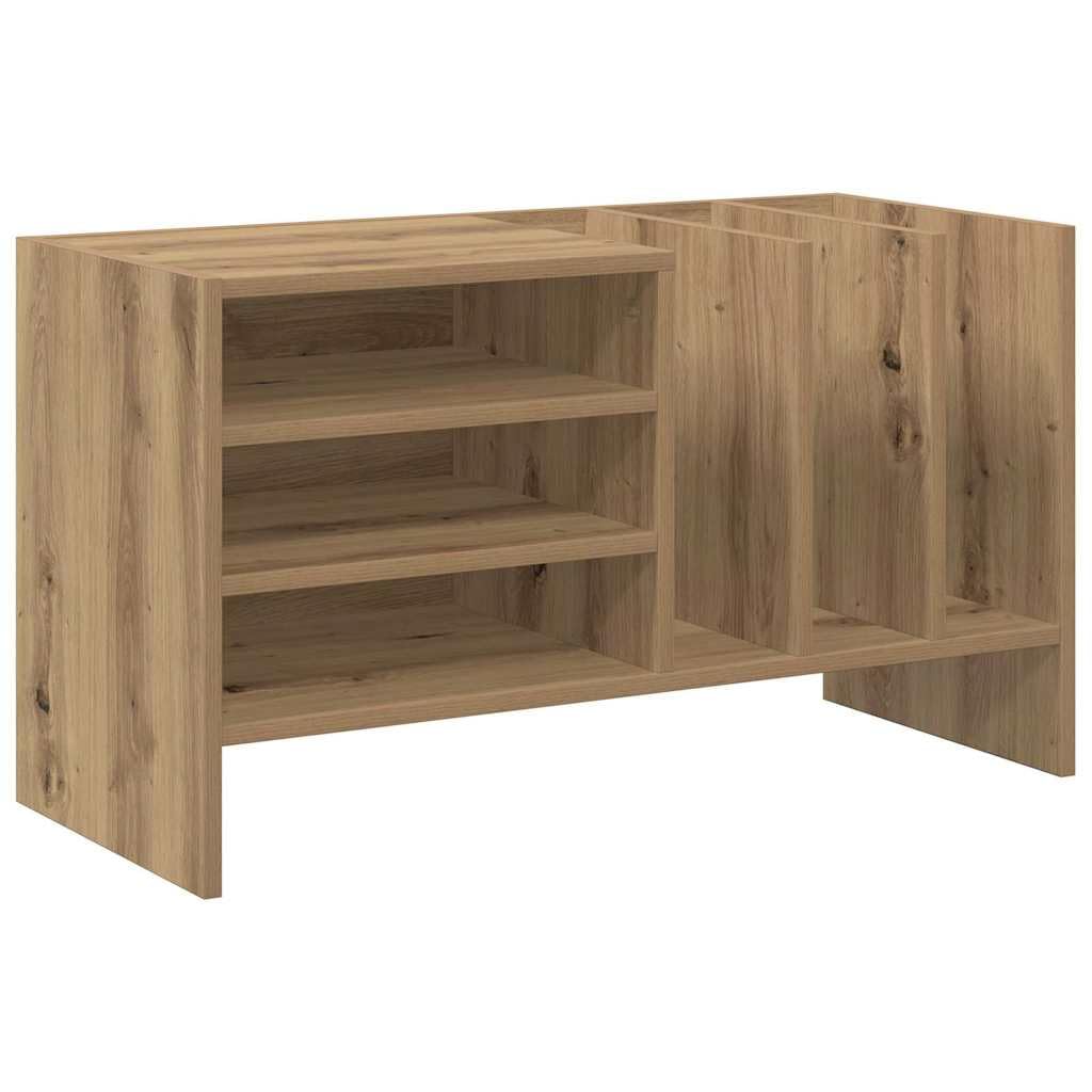 Genérico Mueble para Discos de Vinilo Roble Artesanal 78.5 x 35 x 45 cm,Mobiliario,Armarios y Almacenamiento,Almacenamiento para CD y DVD,891079