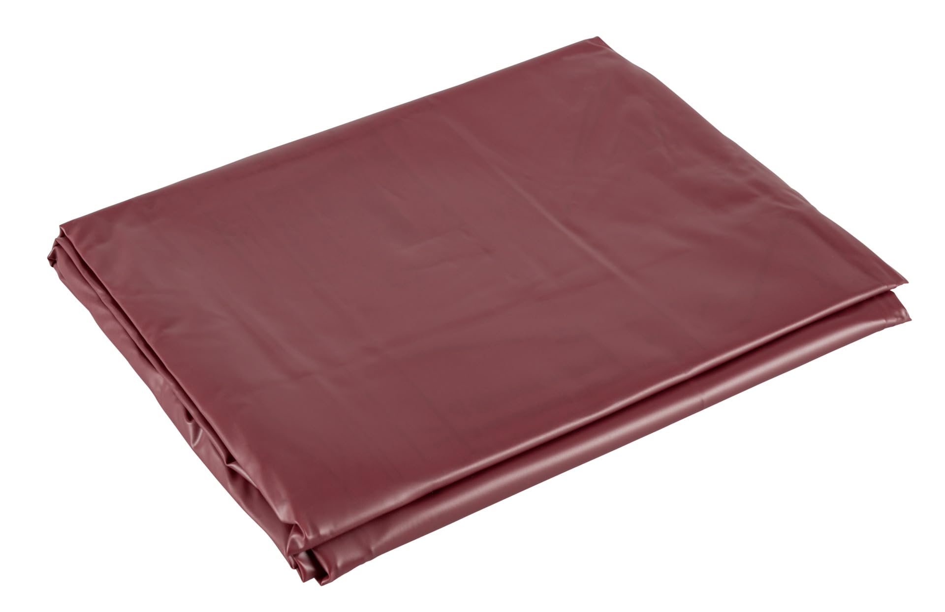 fancy Unisex-adulto scivoloso PVC Flat Bedsheet doble, Rojo