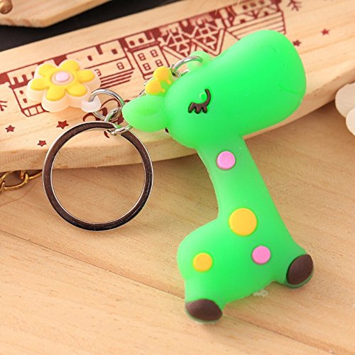 Preisvergleich Produktbild Meigold Schlüsselanhänger / Schlüsselanhänger, Cartoon-Design, Schlüsselanhänger, für Dekoration von Auto, Telefon, Tasche, Schlüsselanhänger, grün