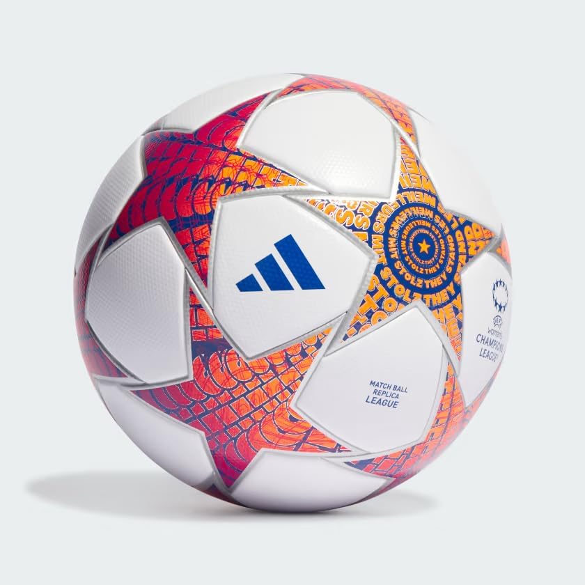 adidas Balón de fútbol UCL para mujer, blancorosa choquemorado choqueazul rey 4