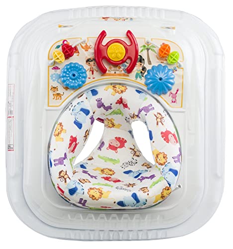 Royalde Lauflernhilfe Baby Walker Lauflernwagen Gehfrei Kindersitz Höhenverstellbar mit Spielzeug Funktionen Lenkrad und… – Bild 3