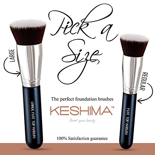 image for Flat Top Kabuki Foundation Brush By KESHIMA - Premium Makeup Brush for