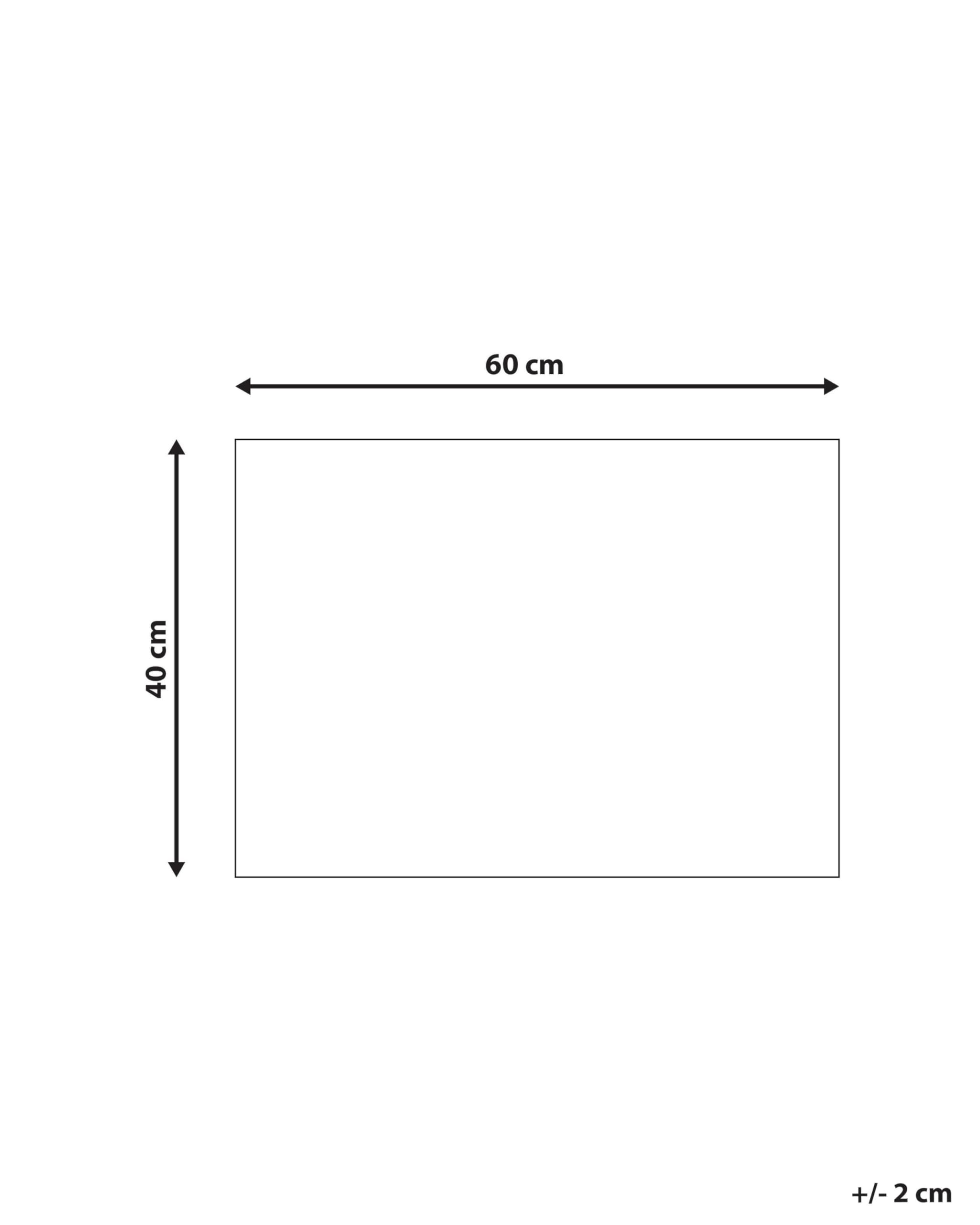 Beliani Moderne Fußmatte für den Innenbereich 40 x 60 cm Bonjour Text Motiv Kokosfaser Anti-Rutsch PVC-Rücken Natur Asir