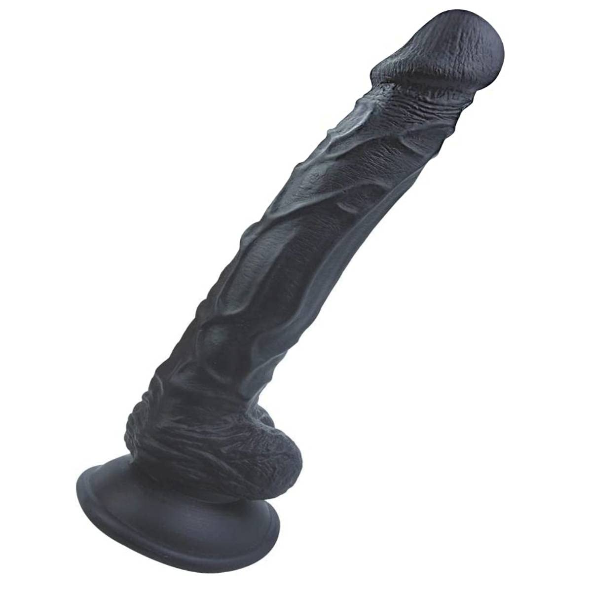 gF-BD1-03-4 9.5 inches Flexible Soft Black Toy for Women and Couples Beginners in Bedroom and Everywhere You Wanted