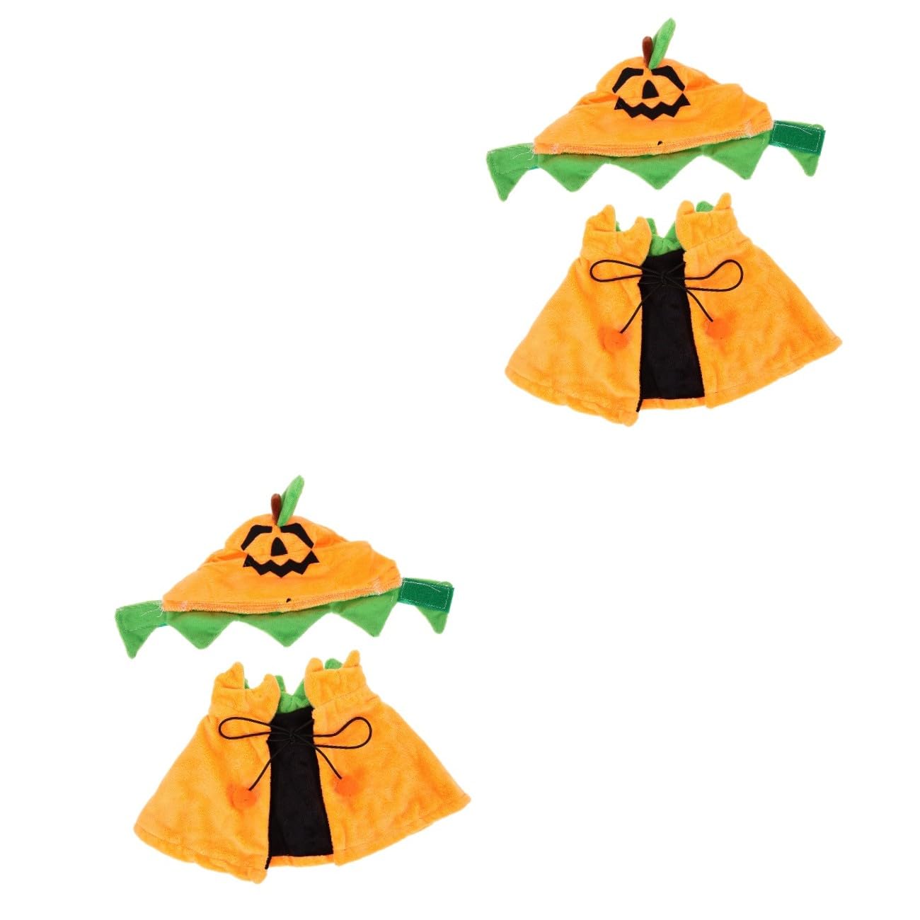 BESPORTBLE 2sets Costumi Per Animali Domestici Mantello e Cappello Tema Halloween Per Cani e Gatti Accessori Divertenti Per Feste Di Halloween Adatto Tutte Le Taglie