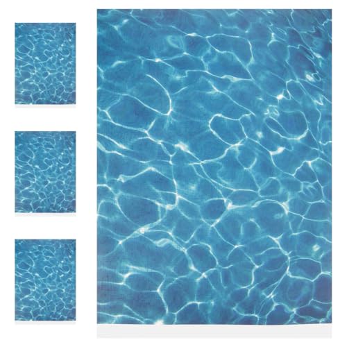 NUOLUX ���O���z�͌^�p�����ʃV�[�g4���Z�b�g ���A���Ȑ���e�N�X�`�� ���p�e�B�I�̃~�j�`���A���i���� �T�C�Y�����\��DIY�N���t�g��