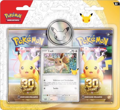 Pokémon PKM - Juego de Cartas coleccionables (2 Unidades, 30 años)
