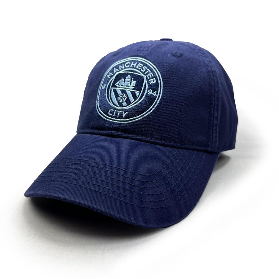1863FCManchester City Mono Logo Classic Hat - Navy
