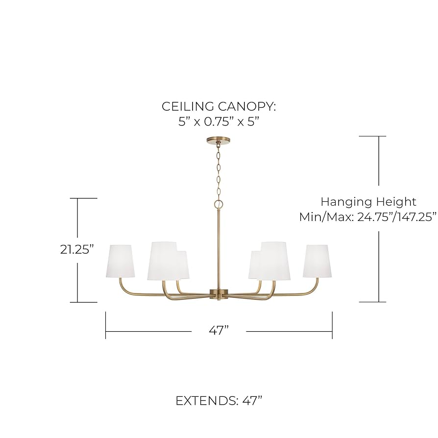 Capital Lighting 449461AD-706 Brody Transitional White
