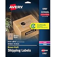 Algopix Similar Product 5 - Avery Kraft Brown Shipping Labels 512