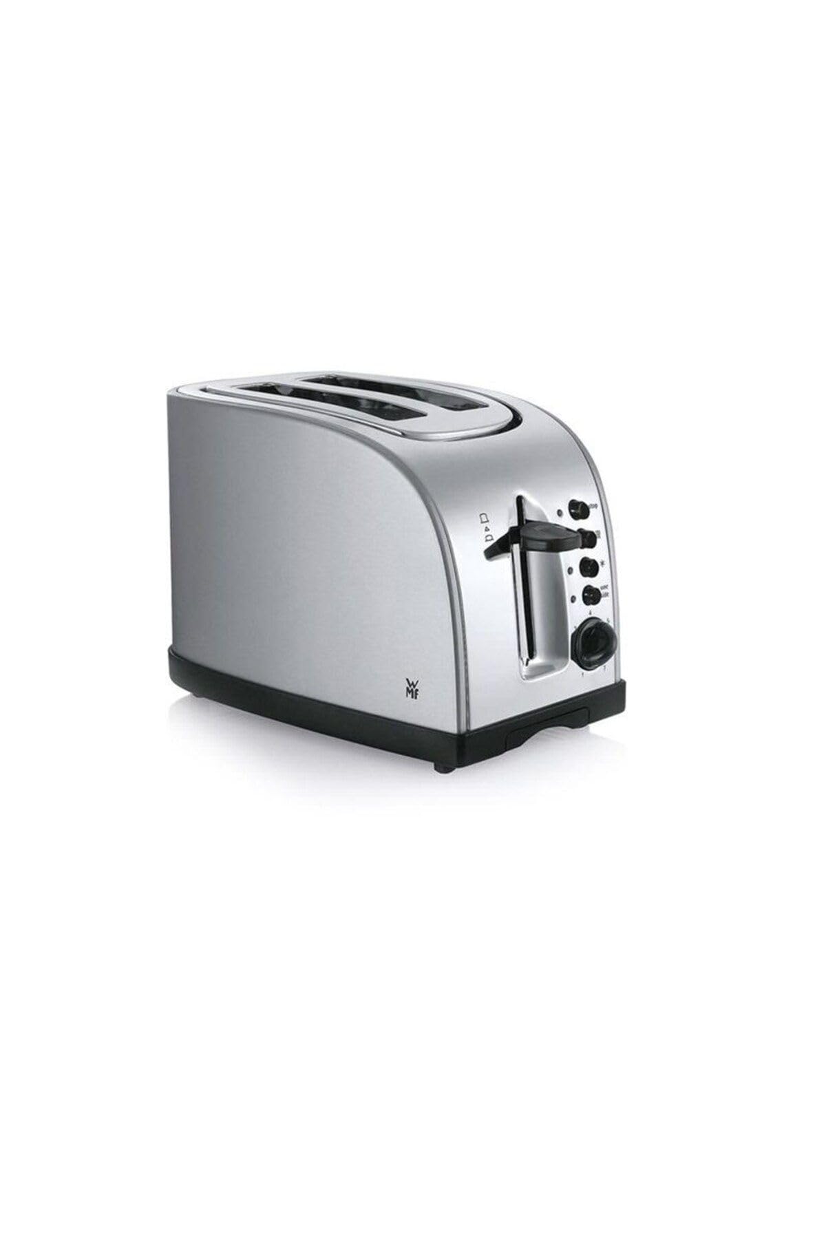 WMF Stelio - Tostadora, 980 W, Acero Inoxidable, 2 Ranuras, Cromargan Acero Inoxidable 18/10, Gris/Negro