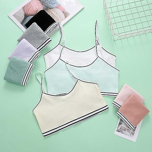 Training Bras for Girls-Sports Bra Fitness Comfort Flex Fit Seamless Padded Everyday Bra Bralette Crop Cami Tank Tops4