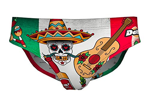 Delfina Fun Suit Men’s Swim Briefs for Water Polo, Mexico2