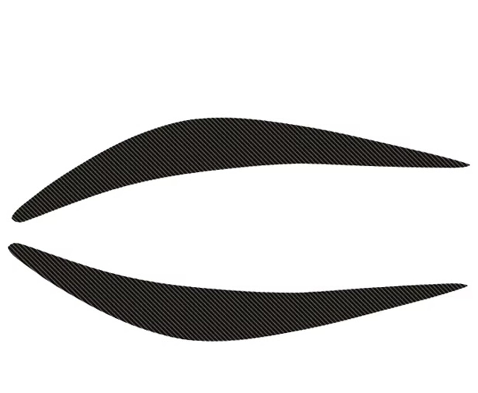 Car Headlight Eyebrow for Infiniti Q50 2013 2014 2015 2016 2017 2018 2019 2020-2023 Glossy Black Sticker Car Headlights Eyebrows Eyelids Stickers Headlight Eyelid(3D Carbon Fiber blac)