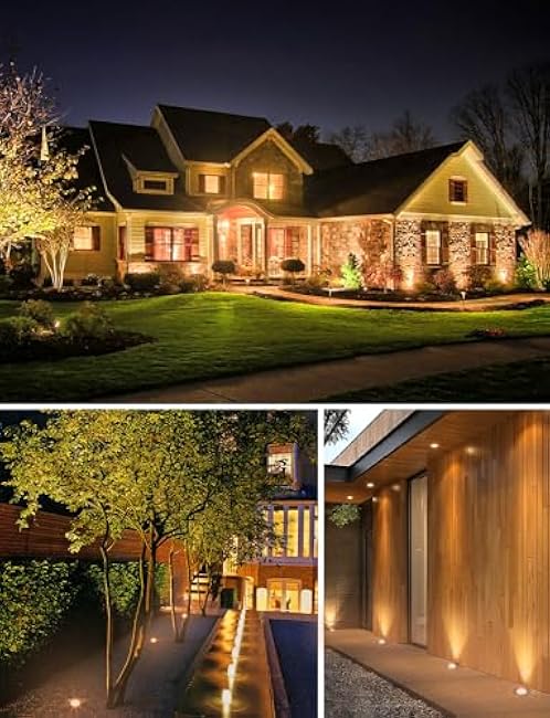 SUNVIE LED Well Lights 12W 3000K Grated Top