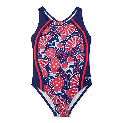 Image of Speedo Girls Printed Sport Splice