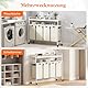 Lifewit Wäschekorb 4 Fächer, 68L/42 x 3L Wäschesammler mit 2 Ablage und Rollen, Laundry Baskets mit herausziehbaren Säcken, Wäschesortierer für Waschküche Schlafzimmer, Weiß