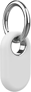 LIRAMARK Silicone Case Cover for Samsung Galaxy SmartTag2 Case with Key Rings for Keys, Wallet, Luggage, Pets (White)-picture-25