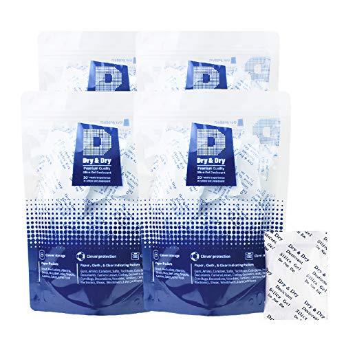 Dry & Dry 5 Gram [320 Packets] Premium Pure & Safe Silica Gel