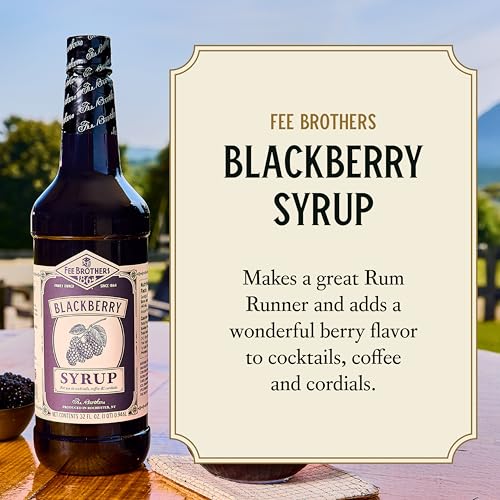 Image of Fee Brothers Blackberry Flavored Syrup, 32 fl oz (1 Quart)