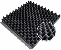 Kit com 10 placas Acústicas - 50x50x2cm - Anti chama