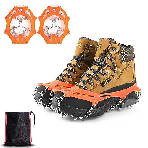 Crampons Neige Et Glace, Crampons Alpinisme, Crampons Neige, Convient pour Les Chaussures de Neige, Les Chaussures de Randonnée, Les Chaussures en Cuir, Les...