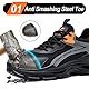 LAoutun Sicherheitsschuhe Herren Arbeitsschuhe Herren Leicht Atmungsaktiv Stahlkappenschuhe Sportlich Arbeitskleidung Männer Stahlkappenschuhe rutschfest Bauindustrie Sneaker