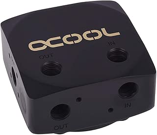 Alphacool 13320 Eisdecke D5 Brass top - deep Black Water Cooling Pumps - coolthings.us