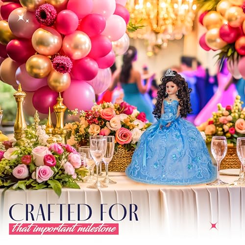 Muñeca Quinceañera Última con Vestido Sombrilla 18" miniatura 7