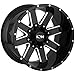 Ion Wheels 141 Gloss Black Milled Wheel with Alloy Steel (20 x 9. inches /6 x 78 mm, 18 mm Offset)