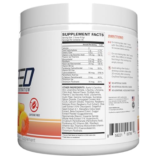 EHP Labs OxyShred Stim Free Pre Workout