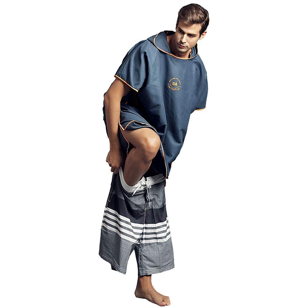Poncho de surf à capuche avec une serviette légère