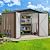 DWVO 8'x6' Large Metal Outdoor Storage Shed, Heavy Duty Tool Storage Sheds for Backyard Patio Lawn - Ideal for Bicycles, Garden Tools, and Lawn Equipment, Easy-to-Assemble, Brown