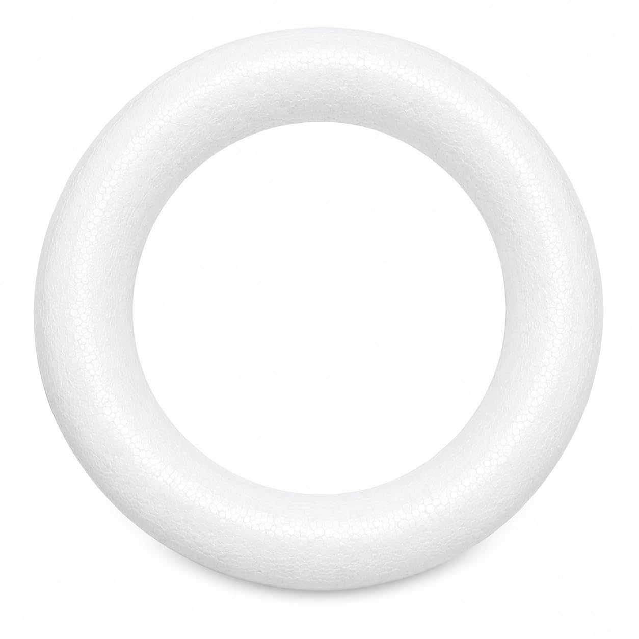 Couronne en mousse blanche pour mariage et décorations de vacances festives