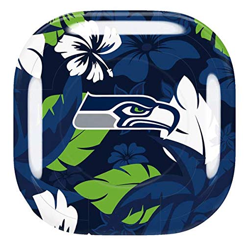 Skinit Decal Audio Skin Compatible with Samsung Galaxy Buds Pro - Officially Licensed NFL Seattle Seahawks Tropical Print Design