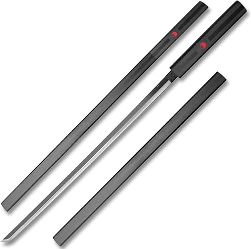Cortador de hierba de acero inoxidable Sasuke Kusanagi réplica decorativa inspirada en anime con soporte de espada gratis para pared con vaina negra