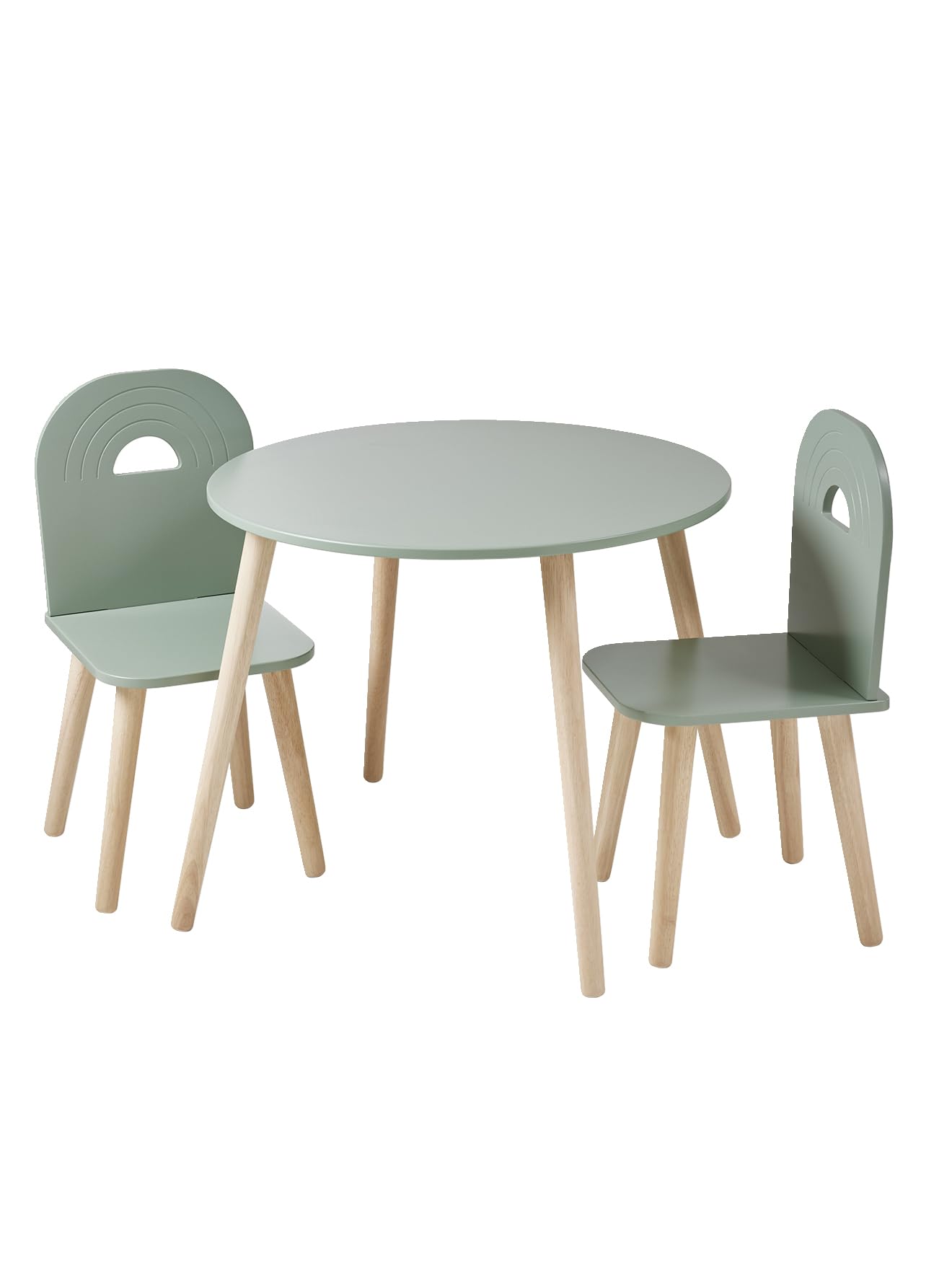VERTBAUDET Ensemble chaises et table ARC-EN-CIEL vert sauge TU